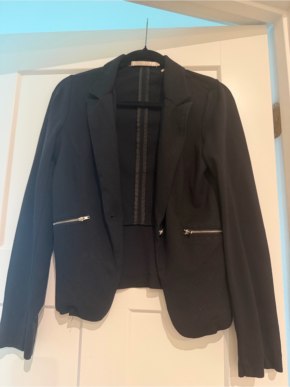 Have Black Women's Slim-Fit Blazer with Zip Pockets